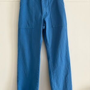 Big Bud Press Blue Work Pants, Women's size small. Regular length.